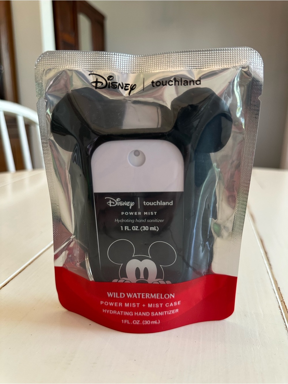 Disney Touchland Wild Watermelon Power Mist with Black Mickey Case